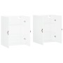 Armarios de pared 2 unidades blanco 69,5x34x90 cm de vidaXL, Aparadores - Ref: Foro24-3195595, Precio: 150,05 €, Descuento: %