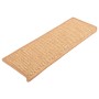 Alfombrilla autoadhesiva escalera sisal 15uds naranja 65x21x4cm de vidaXL, Alfombrillas para escalones - Ref: Foro24-326889, ...