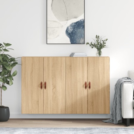 Wall cabinet 2 units Sonoma oak 69.5x34x90 cm by vidaXL, Sideboards - Ref: Foro24-3195598, Price: 145,43 €, Discount: %