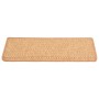 Alfombrilla autoadhesiva escalera sisal 15uds naranja 65x21x4cm de vidaXL, Alfombrillas para escalones - Ref: Foro24-326889, ...