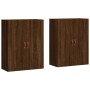 Wall cabinets 2 units oak brown 69.5x34x90 cm by vidaXL, Sideboards - Ref: Foro24-3195602, Price: 133,44 €, Discount: %