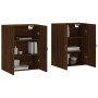 Wall cabinets 2 units oak brown 69.5x34x90 cm by vidaXL, Sideboards - Ref: Foro24-3195602, Price: 133,44 €, Discount: %