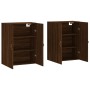 Wall cabinets 2 units oak brown 69.5x34x90 cm by vidaXL, Sideboards - Ref: Foro24-3195602, Price: 133,44 €, Discount: %