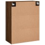 Armarios de pared 2 unidades marrón roble 69,5x34x90 cm de vidaXL, Aparadores - Ref: Foro24-3195602, Precio: 133,44 €, Descue...