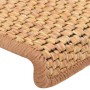 Alfombrilla autoadhesiva escalera sisal 15uds naranja 65x21x4cm de vidaXL, Alfombrillas para escalones - Ref: Foro24-326889, ...