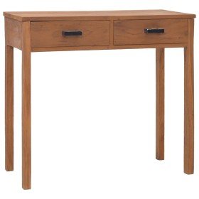 Solid teak wood desk 115x50x78 cm by vidaXL, Desks - Ref: Foro24-326133, Price: 141,99 €, Discount: %