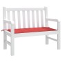 Gartenbankauflage Oxford-Stoff rot 120x50x3 cm von vidaXL, Kissen für Stühle und Sofas - Ref: Foro24-43210, Preis: 21,63 €, R...