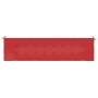 Cojín de banco de jardín tela Oxford rojo 150x50x3 cm de vidaXL, Cojines para sillas y sofás - Ref: Foro24-43211, Precio: 28,...