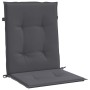 Garden chair cushion low backrest 2 units anthracite Oxford fabric by vidaXL, Cushions for chairs and sofas - Ref: Foro24-475...