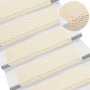 Selbstklebende Sisal-Stufenmatte 15 Stück creme 65x21x4 cm von vidaXL, Treppenmatten - Ref: Foro24-326893, Preis: 94,05 €, Ra...