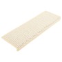 Self-adhesive sisal stair mat 15 pcs cream 65x21x4 cm by vidaXL, Stair mats - Ref: Foro24-326893, Price: 94,05 €, Discount: %