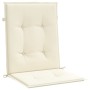 Cojín silla jardín respaldo bajo 2 uds tela Oxford crema de vidaXL, Cojines para sillas y sofás - Ref: Foro24-47552, Precio: ...