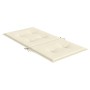 Cojín silla jardín respaldo bajo 2 uds tela Oxford crema de vidaXL, Cojines para sillas y sofás - Ref: Foro24-47552, Precio: ...