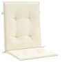 Cojín silla jardín respaldo bajo 4 uds tela Oxford crema de vidaXL, Cojines para sillas y sofás - Ref: Foro24-47553, Precio: ...