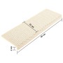 Selbstklebende Sisal-Stufenmatte 15 Stück creme 65x21x4 cm von vidaXL, Treppenmatten - Ref: Foro24-326893, Preis: 94,05 €, Ra...