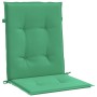 Cojín silla jardín respaldo bajo 4 uds tela Oxford verde de vidaXL, Cojines para sillas y sofás - Ref: Foro24-47557, Precio: ...