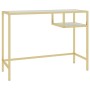 Escritorio para ordenador blanco y dorado vidrio 100x36x74 cm de vidaXL, Escritorios - Ref: Foro24-331628, Precio: 80,05 €, D...