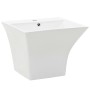 Lavabo de pared de cerámica blanco 500x450x410 mm de vidaXL, Lavabos - Ref: Foro24-143019, Precio: 178,21 €, Descuento: %