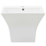 Lavabo de pared de cerámica blanco 500x450x410 mm de vidaXL, Lavabos - Ref: Foro24-143019, Precio: 178,21 €, Descuento: %