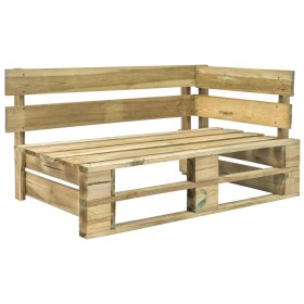 Corner pallet bench for wooden garden by vidaXL, garden benches - Ref: Foro24-44695, Price: 89,99 €, Discount: %