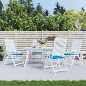 Gartenstuhlkissen 4 Stück blauer Stoff 40x40x3 cm von vidaXL, Kissen für Stühle und Sofas - Ref: Foro24-47591, Preis: 28,99 €...