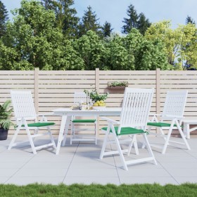 Gartenstuhlkissen 4 Stück grüner Stoff 40x40x3 cm von vidaXL, Kissen für Stühle und Sofas - Ref: Foro24-47592, Preis: 31,52 €...