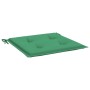 Cojines de silla de jardín 4 uds tela verde 40x40x3 cm de vidaXL, Cojines para sillas y sofás - Ref: Foro24-47592, Precio: 31...