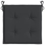 Cojines de silla de jardín 4 uds tela negro 40x40x3 cm de vidaXL, Cojines para sillas y sofás - Ref: Foro24-47594, Precio: 36...