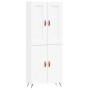 Aparador alto madera contrachapada blanco 69,5x34x180 cm de vidaXL, Aparadores - Ref: Foro24-3199529, Precio: 141,99 €, Descu...