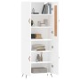 Aparador alto madera contrachapada blanco 69,5x34x180 cm de vidaXL, Aparadores - Ref: Foro24-3199529, Precio: 141,99 €, Descu...