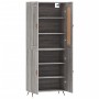 Aparador alto madera contrachapada gris sonoma 69,5x34x180 cm de vidaXL, Aparadores - Ref: Foro24-3199535, Precio: 147,99 €, ...