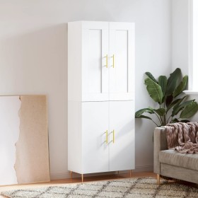 Tall white plywood sideboard 69.5x34x180 cm by vidaXL, Sideboards - Ref: Foro24-3199545, Price: 164,28 €, Discount: %