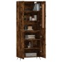 Tall smoked oak plywood sideboard 69.5x34x180 cm by vidaXL, Sideboards - Ref: Foro24-3199534, Price: 143,48 €, Discount: %