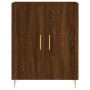 Aparador alto madera contrachapada marrón roble 69,5x34x180 cm de vidaXL, Aparadores - Ref: Foro24-3199552, Precio: 148,65 €,...