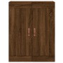 Aparador alto madera contrachapada marrón roble 69,5x34x180 cm de vidaXL, Aparadores - Ref: Foro24-3199536, Precio: 147,99 €,...