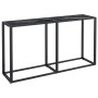 Mesa consola vidrio templado mármol negro 140x35x75,5cm de vidaXL, Mesas auxiliares - Ref: Foro24-331677, Precio: 71,93 €, De...