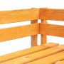 Corner pallet bench for garden in brown honey wood by vidaXL, garden benches - Ref: Foro24-45766, Price: 72,35 €, Discount: %