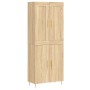 Aparador alto madera contrachapada color roble 69,5x34x180 cm de vidaXL, Aparadores - Ref: Foro24-3199548, Precio: 158,99 €, ...