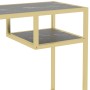 Black marble glass computer desk 100x36x74 cm by vidaXL, Desks - Ref: Foro24-331627, Price: 67,99 €, Discount: %