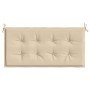 Cojín de banco de jardín tela Oxford beige 100x50x3 cm de vidaXL, Cojines para sillas y sofás - Ref: Foro24-47625, Precio: 26...