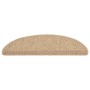 Selbstklebende Sisal-Treppenmatte 15 Stück Sand 56x17x3 cm von vidaXL, Treppenmatten - Ref: Foro24-326867, Preis: 82,61 €, Ra...