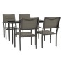 Garden dining set 5 pieces steel and black textilene by vidaXL, Garden sets - Ref: Foro24-3200736, Price: 310,99 €, Discount: %