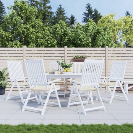 Gartenstuhl Kissen 6 Stück Oxford Stoff creme 40x40x3 cm von vidaXL, Kissen für Stühle und Sofas - Ref: Foro24-314007, Preis:...