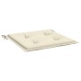 Cojines de silla de jardín 6 uds tela Oxford crema 40x40x3 cm de vidaXL, Cojines para sillas y sofás - Ref: Foro24-314007, Pr...