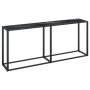 Mesa consola vidrio templado mármol negro 180x35x75,5 cm de vidaXL, Mesas auxiliares - Ref: Foro24-331685, Precio: 89,02 €, D...