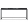 Mesa consola vidrio templado mármol negro 180x35x75,5 cm de vidaXL, Mesas auxiliares - Ref: Foro24-331685, Precio: 89,02 €, D...