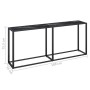 Mesa consola vidrio templado mármol negro 180x35x75,5 cm de vidaXL, Mesas auxiliares - Ref: Foro24-331685, Precio: 89,02 €, D...