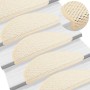 Self-adhesive sisal stair mat 15 pcs cream 65x21x4 cm by vidaXL, Stair mats - Ref: Foro24-326881, Price: 99,64 €, Discount: %