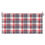 Red checkered Oxford fabric garden bench cushion 100x50x3cm by vidaXL, Cushions for chairs and sofas - Ref: Foro24-314078, Pr...