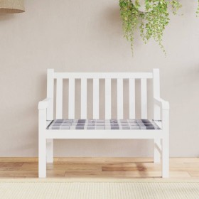 Grau kariertes Gartenbankkissen aus Oxford-Stoff, 100 x 50 x 3 cm von vidaXL, Kissen für Stühle und Sofas - Ref: Foro24-31407...